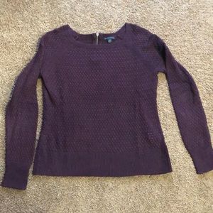 Purple knit sweater